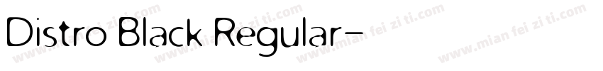 Distro Black Regular字体转换